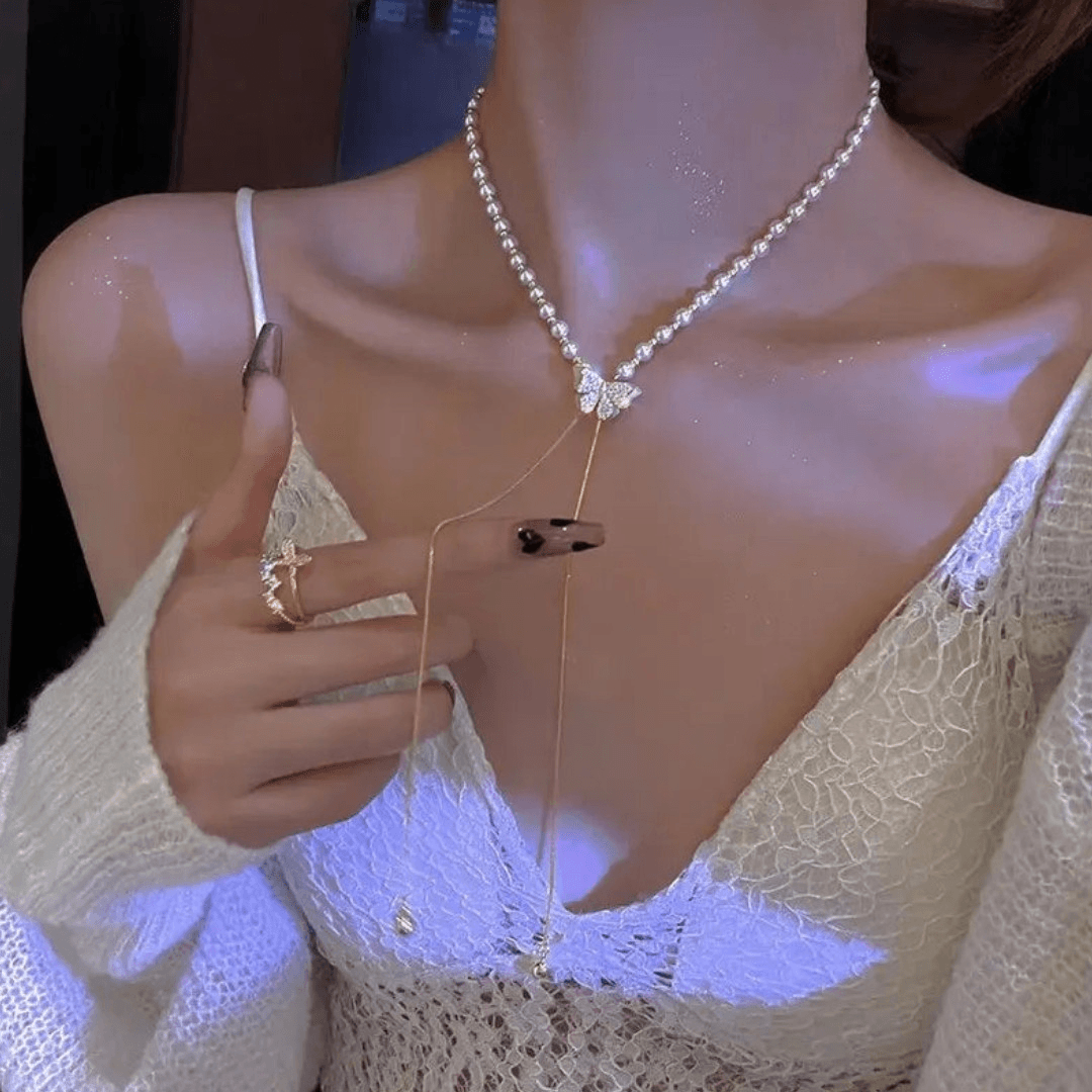 Collar Mariposa +Cajalujo🦋